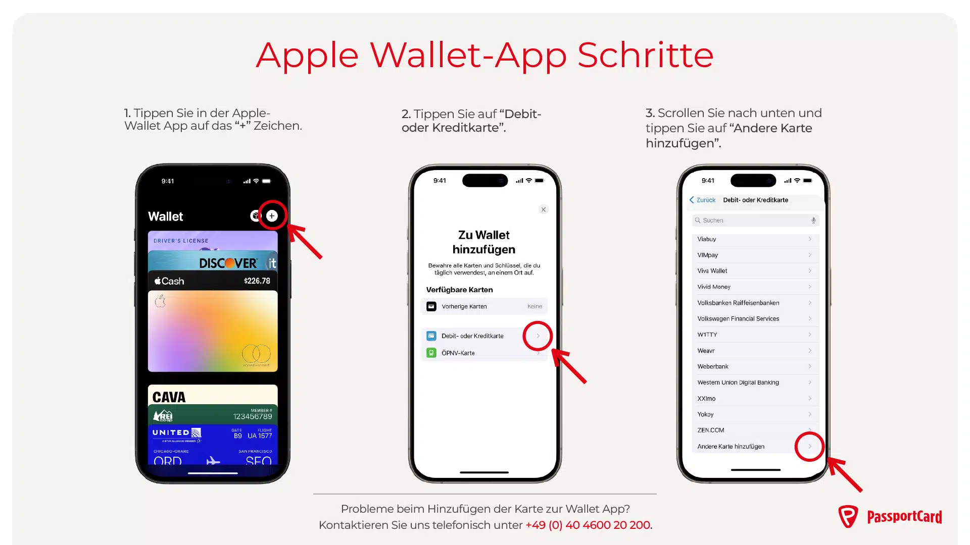 Seite 3 Erklärung Apple Wallet App Schritte